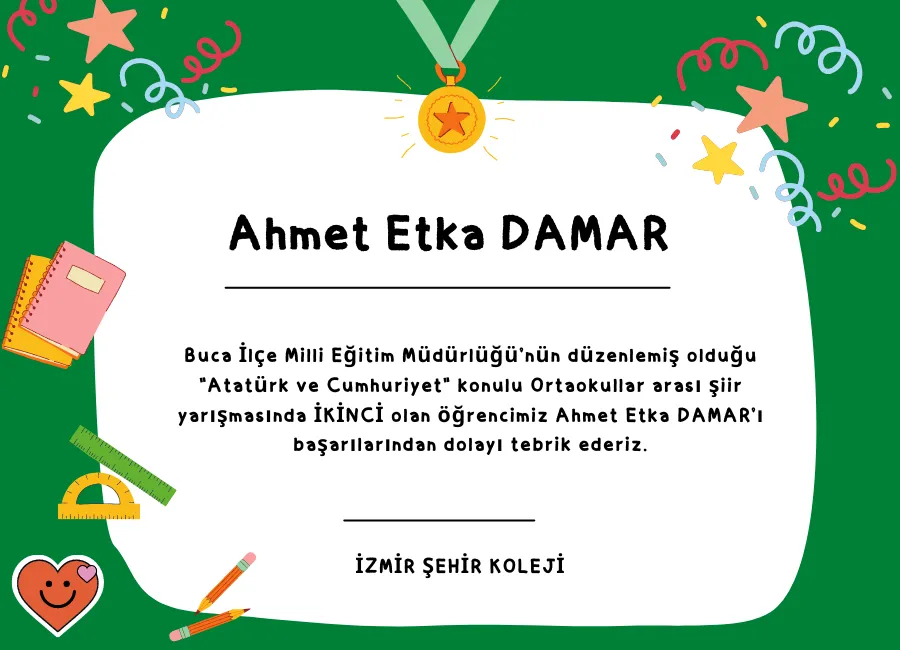Buca Milli Eğitim Müdürlüğü Şiir Yarışması